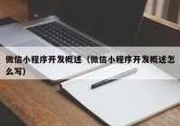 微信小程序開發(fā)概述（微信小程序開發(fā)概述怎么寫）