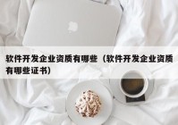 軟件開發(fā)企業(yè)資質(zhì)有哪些（軟件開發(fā)企業(yè)資質(zhì)有哪些證書）